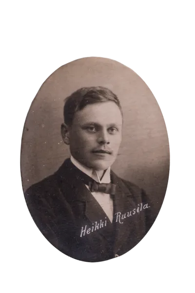 Veikko Ruusilan molemmat kädet vaurioituivat pakohypyssä. Kuvassa väärä etunimi.