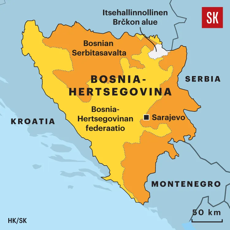 Liittovaltion asukkaat ovat pääosin bosniakkeja, serbejä ja kroaatteja. Serbitasavallan asukkaista liki 90 prosentteja on serbejä, federaation alueella enemmistönä ovat bosniakit.